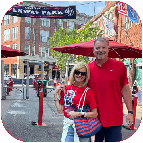 Bob and Becky Zupcic at Fenway Park