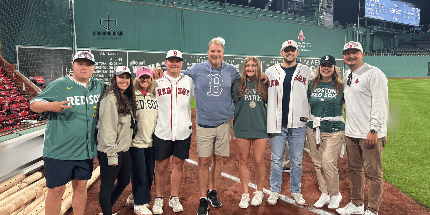 The Zupcic family at Fenway Park